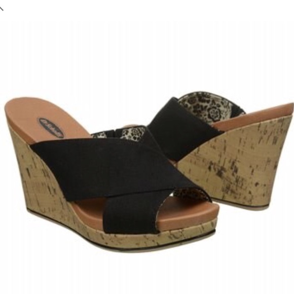 Dr. Scholl's Shoes - Dr. Scholl’s Black Selma Wedge Sandals